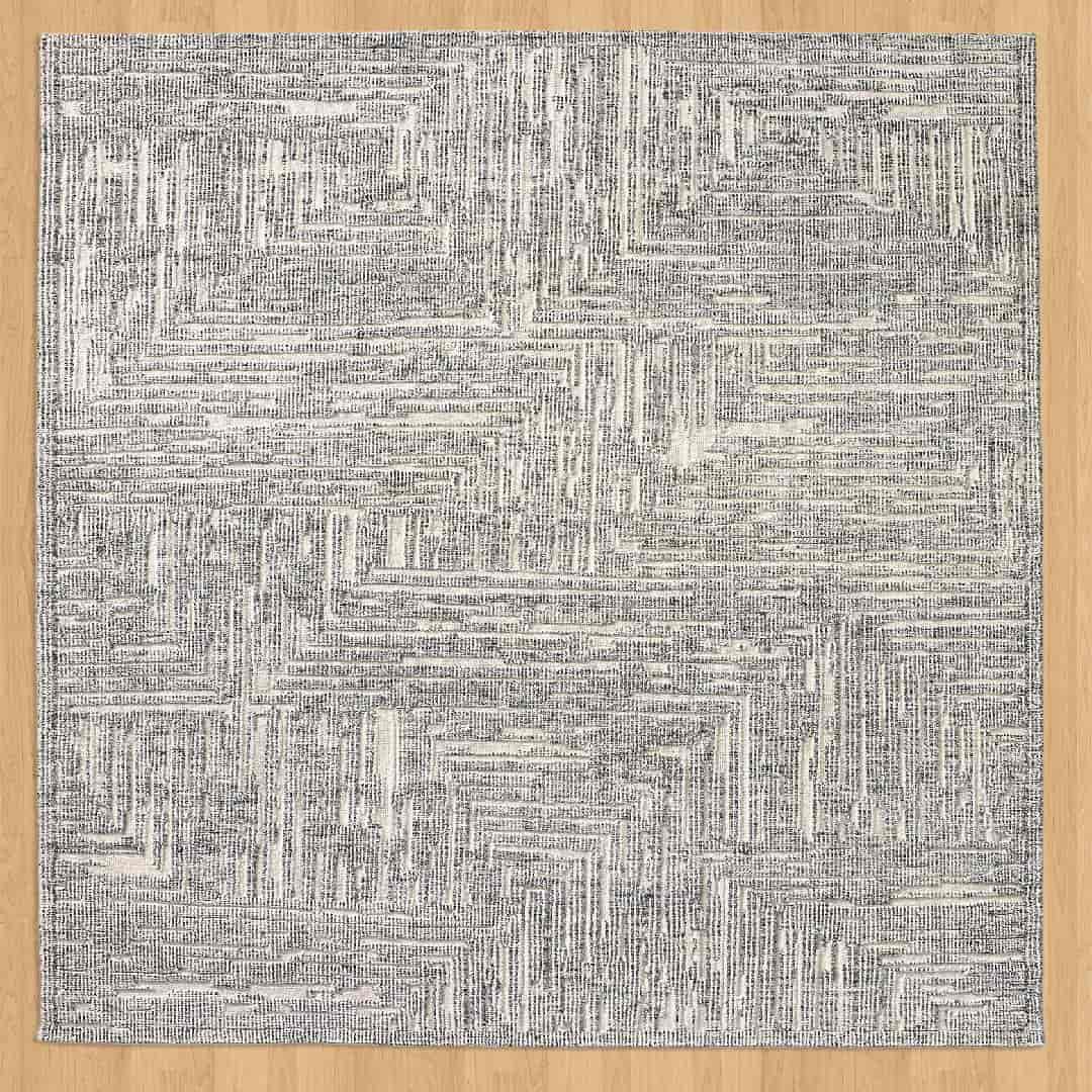 Irradiant Ivory Charcoal Rug| Best Moroccan Rugs Online
